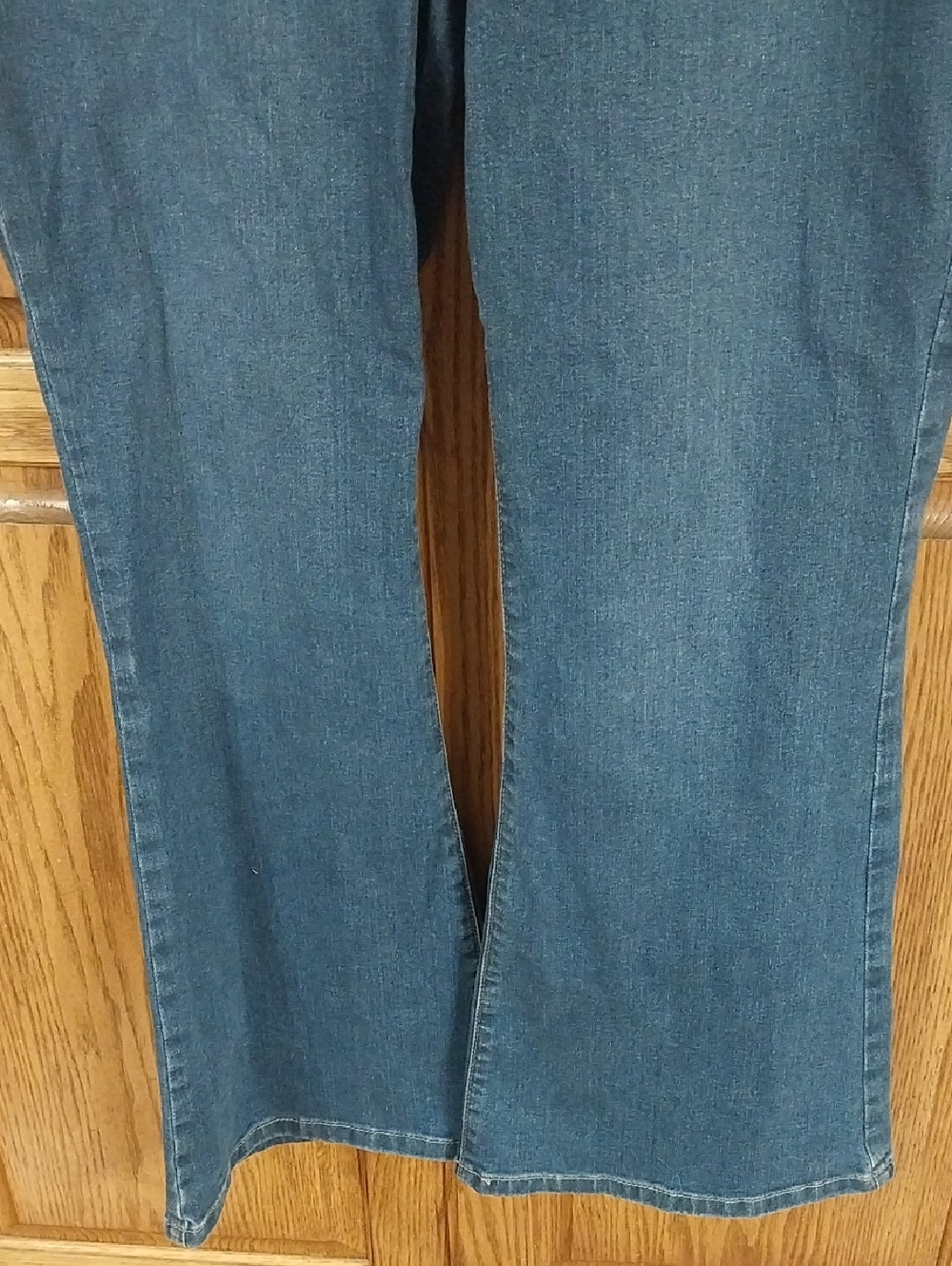Flare Denim Jeans NWT Sz 18W Med Wash High-Rise Button Close Stretchy Retro Y2K - Picture 5 of 13